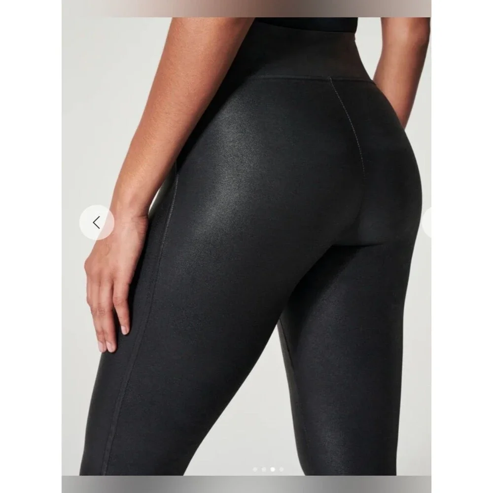 Spanx faux leather legging. Sz M. Punk, rock and roll, moto, Bikercore, goth